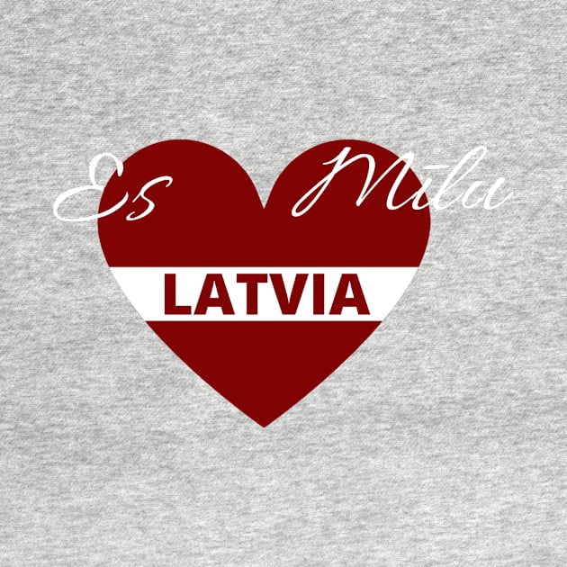 Es mīlu latvia latviju latvija latviski latvian by LukjanovArt